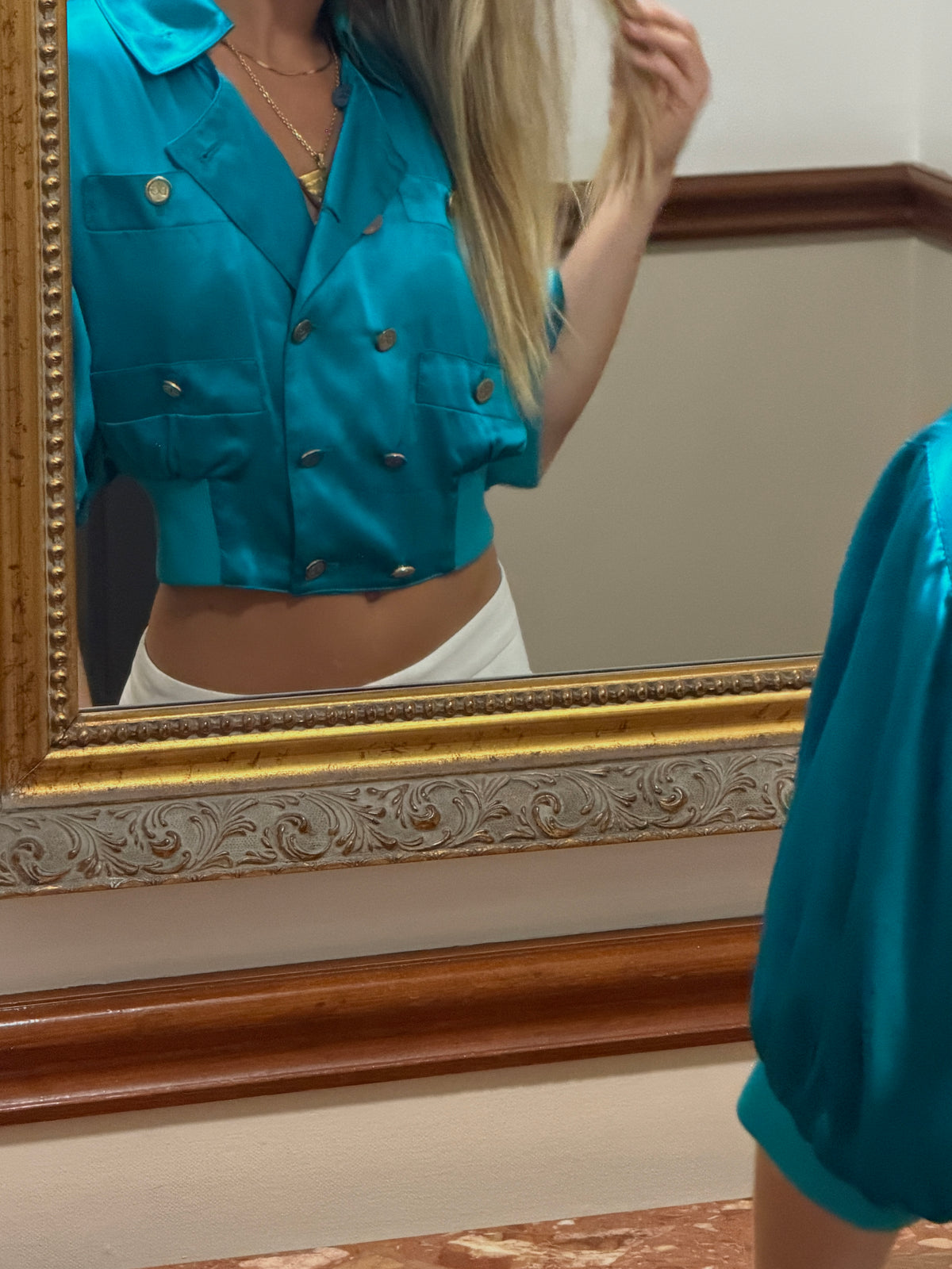 Vintage silk dolce & gabbana button up