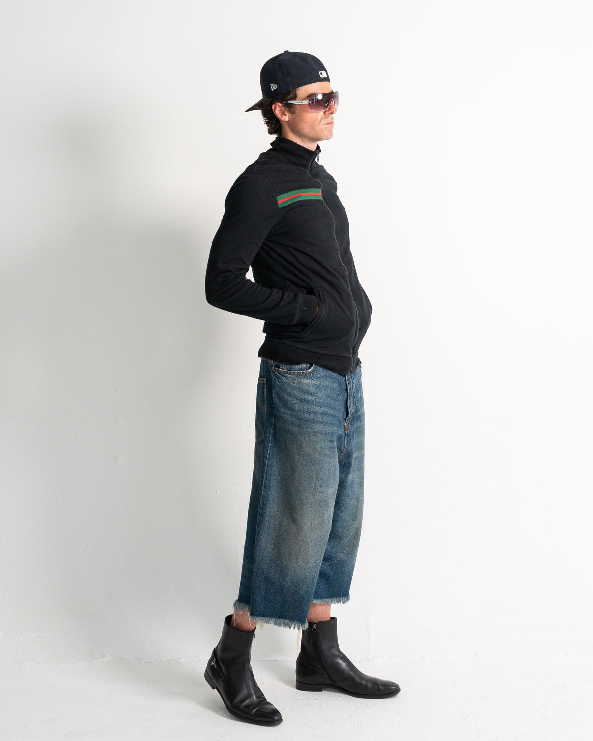 Gucci Crew Neck Long Sleeve Zip-up