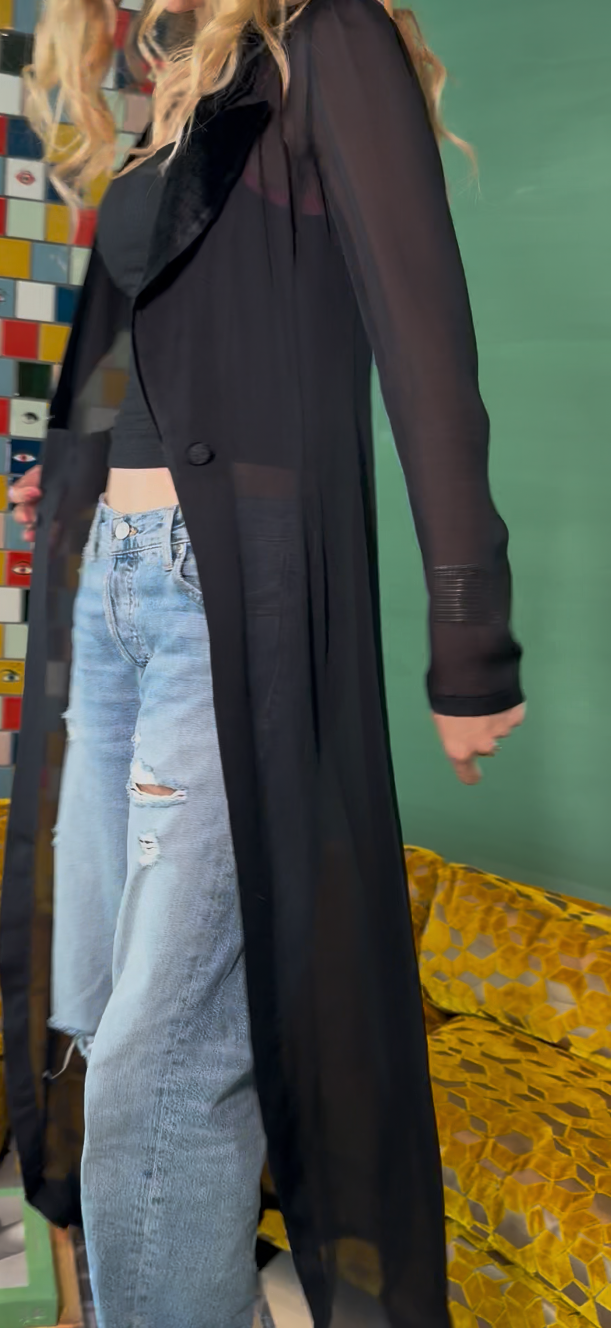 Emporio Armani Vintage Sheer Coat
