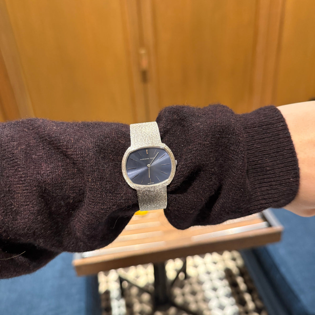 AP white gold watch