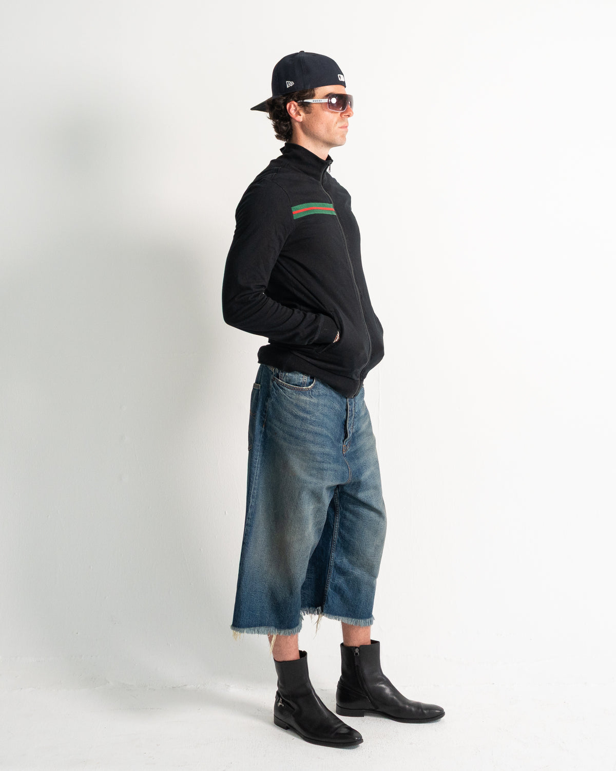 Gucci Crew Neck Long Sleeve Zip-up