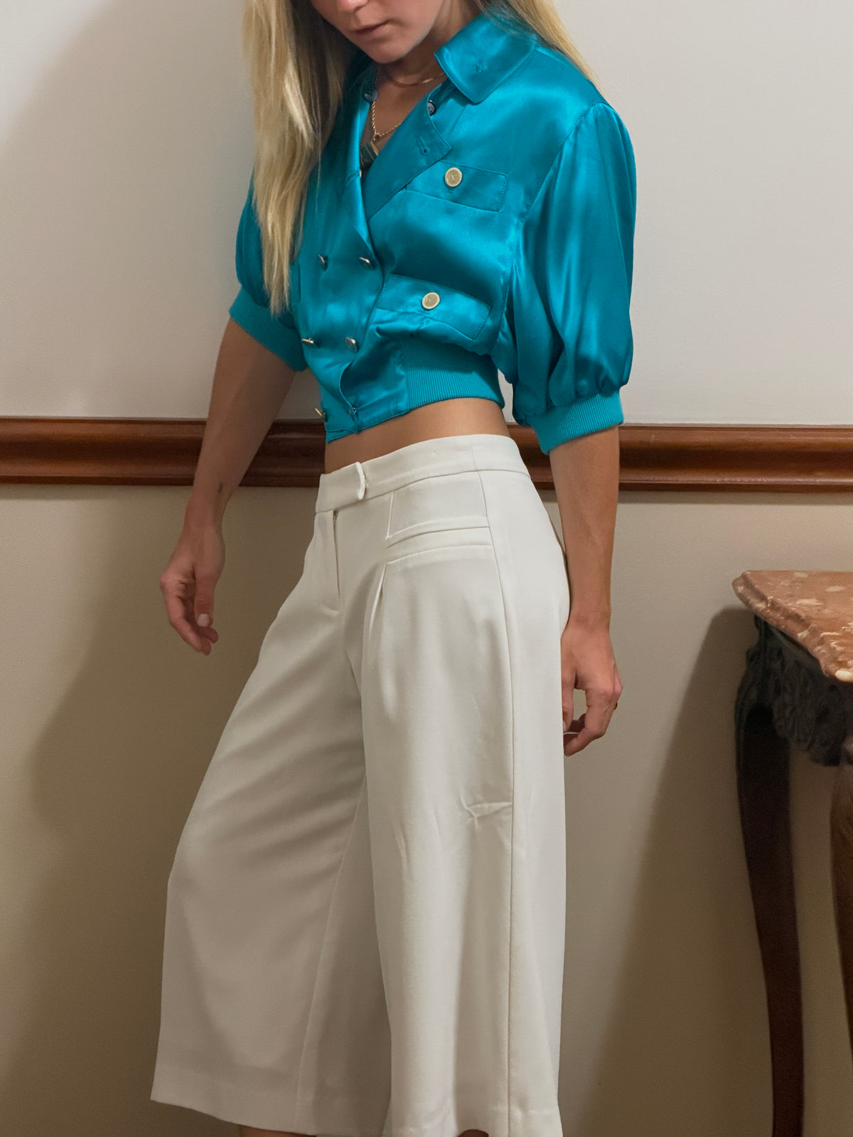 Vintage silk dolce & gabbana button up