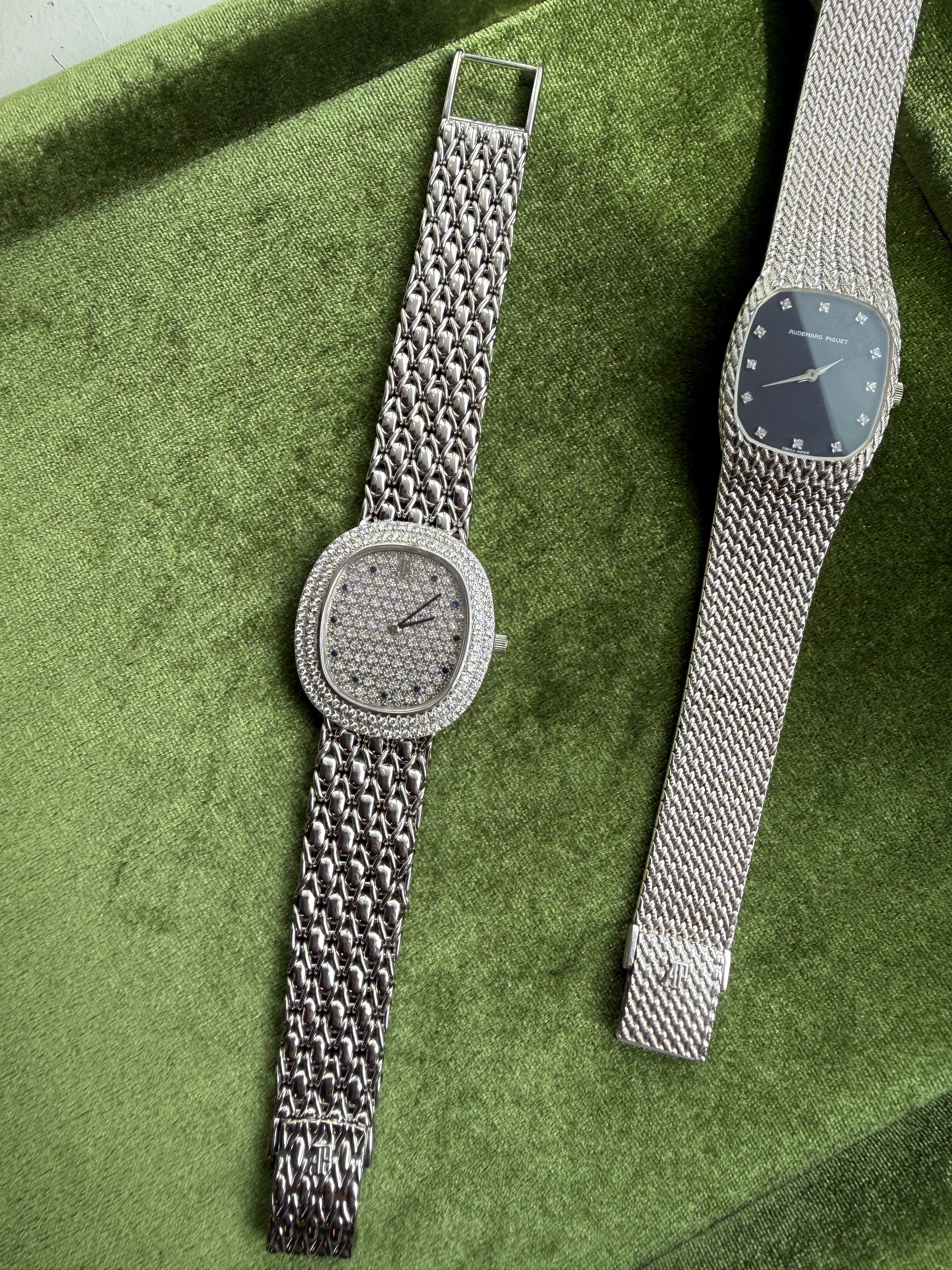 Audemars Piguet 18k White gold oval-shaped watch